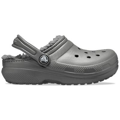 Crocs Slate Grey/Smoke Kids' Classic Lined Clog Shoes - Yahoo Shopping