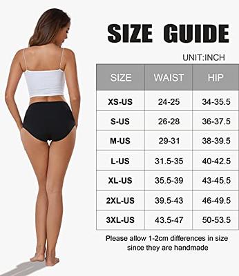 coskefy High Waist Cotton Underwear for Women Full Coverage Panties Floral  Print Briefs for Ladies 5 Pack