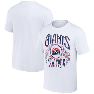 Women's Fanatics Branded White New York Giants Retro Power Long Sleeve T- Shirt