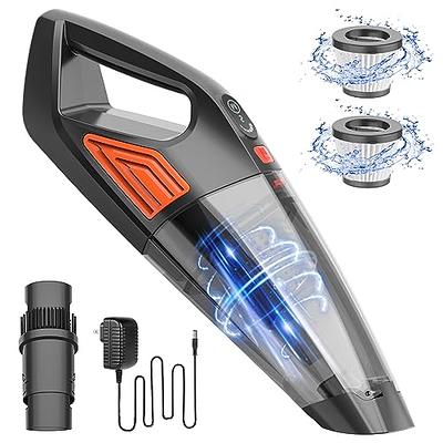 AZHZOLSK Dust Buster Upgrade Handheld Vacuum Cordless Rechargeable Handheld  Vacuums 12000PA-14000PA High Power with Power Display for Car, Home