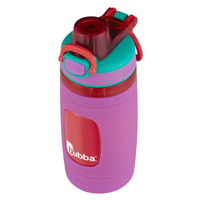 Bubba Flo Kids Water Bottle with Silicone Sleeve Crystal Ice, 16