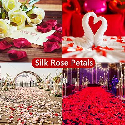 Yabesty Rose Pedals Red Silk Rose Petals 1000 PCs Flower Petals for  Proposal Decorations Romantic Decorations Special Night - Yahoo Shopping