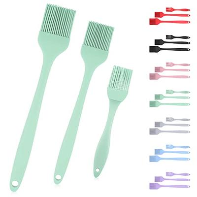 Silicone Pastry Brush w/Spatula,Basting Brush,Heat-Resistant Spatula for Baking  Cooking BBQ Spread Oil Butter Sauce Scraping,and Mixing - Food Grade  Kitchen Cooking BPA Free Dishwasher Safe