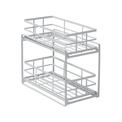 2 Kitchen Cabinet Basket Organizers, Slide Plastic Storage Drawers, Under  Sink, Cabinet Organizer, Sliding Kitchen Drawer, Bathroom Undersink (white)