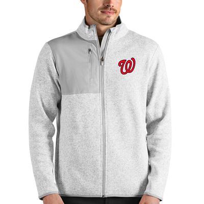 Men's Antigua Heathered Gray Washington Nationals Fortune Full-Zip Jacket -  Yahoo Shopping