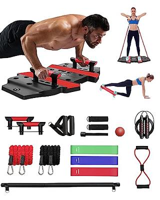 Ultimate Push Up Board, Portable at Home Gym, Strength Training Equipment  for Men, Home Workout Equipment with 15 Gym Accessories, Foldable Pushup  Bar with Resistance Band, Pilates Bar, Jump Rope - Yahoo Shopping