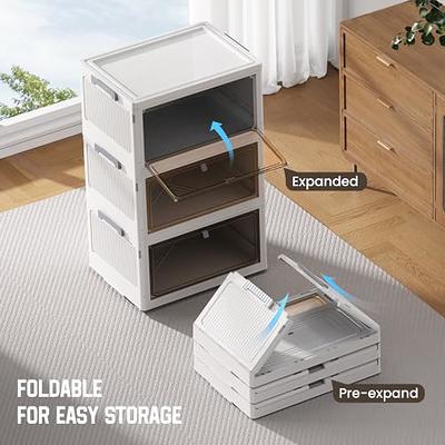  Storage Drawers, Storage Bins with Drawers, HAIXIN Plastic Drawers  Organizer, Two Ways Opening Closet Drawers, Stackable Chest of Drawers,  Organization and Storage Drawers for Bedroom, 4 Pack : Home & Kitchen