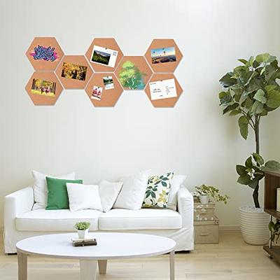 HBlife Hexagon Cork Board Tiles 10 Pack Self-Adhesive Corkboards for Wall  Pin Board Decorative Bulletin Board for Office Home Kitchen with 50  Multi-Color Push Pins - Yahoo Shopping