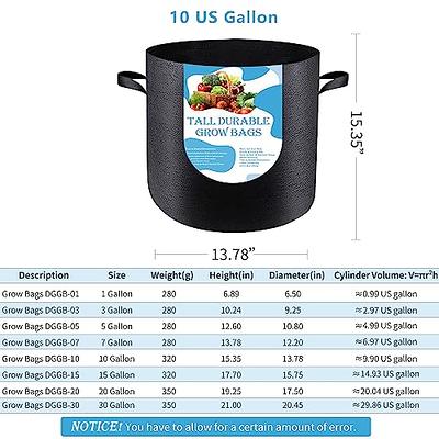 HYDGOOHO 20 Gallon Grow Bags Fabric Pots with Handles for Potato Strawberry  Plants Vegetables Black Plant Container Heavy Duty Aeration Fabric Pots  Plants Growing Bags with Handles(20 Gallon-5 Pack) - Yahoo Shopping