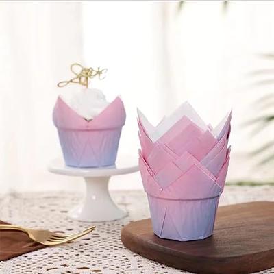 Greaseproof Tulip Cupcake Wrappers Muffin Liners Baking Cups for Birthday  Bulks