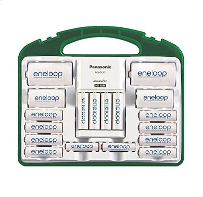 Panasonic BK-3MCCA8BA Eneloop AA New 2100 Cycle Ni-MH Pre-Charged  Rechargeable Batteries, 8 Pack : PANASONIC: : Electrónicos