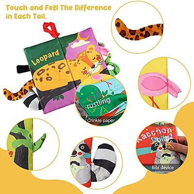  beiens Baby Books Toys, Touch and Feel Crinkle Cloth Book for  Infant Baby 0-3-6-12-18 Months, Early Development Interactive Stroller Soft  Toys, Shower Gifts Christmas Stocking Stuffers for Boys Girls : Toys