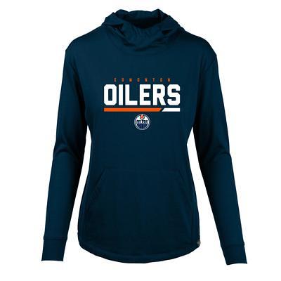 Chicago Bears Starter Women's Bump And Run Long Sleeve Hoodie T-Shirt - Navy