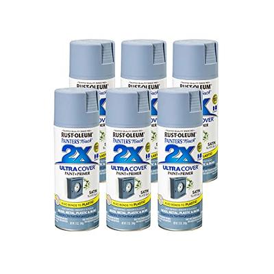 Rust-Oleum Accents Ultra Cover 2x Satin Spray Paint, Slate Blue,12 oz