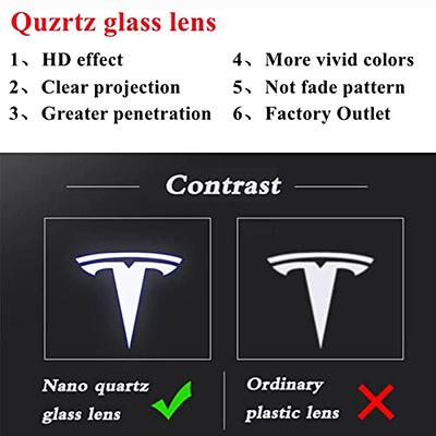 Tesla Accessories Door Puddle Light Door Light Logo Projector for Tesla  Model S Model x Model 3 Model Y Nano Glass Lens Never Fade