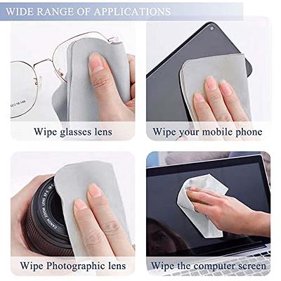 SooGree Glasses Cleaning Cloth Lens Microfiber Eyeglasses Wipes Cloth Lens  Cleaner Camera Phone Computer Screen Scratch Resistant Soft Smooth Lint Free  Cloth 2 Pack - Yahoo Shopping