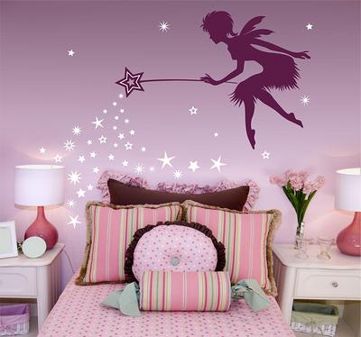 Fairy Art Decor, Pixie Dust Star Wand Wall Decal, Tinkerbell Fairy Princess  Decor, Pixiedust Girls Room Decor - Yahoo Shopping