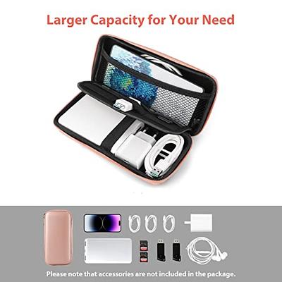 Electronics Travel Organizer Case Bag Large Storage Carrying Pouch for  Laptop Tech Accessories Cable Cords & Charger Magic Mouse Hard Drive (Black)