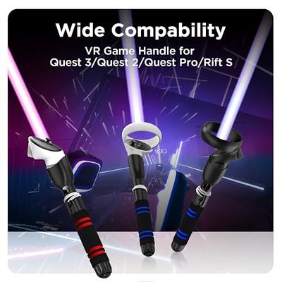 New For Oculus Quest3 Parts VR Controllers Long Stick Handle Dual  Lightsaber For Meta Oculus Quest 3 VR Accesorios - AliExpress