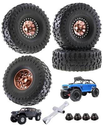 4pcs 1.0 pouces en métal Beadlock Roue Jante Moyeu pour Trx4m 1/18 Rc  Crawler Voiture Mise à niveau Pièces Accès