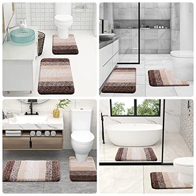 OLANLY Luxury Bathroom Rug Mat 24x16, Extra Soft and Absorbent Microfiber Bath  Rugs, Non-Slip Plush Shaggy Bath Carpet, Machine Wash Dry, Bath Mats for  Bathroom Floor, Tub and Shower, Black - Yahoo