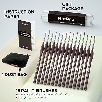 Prasacco 3 Pieces Stencil Brushes Set, Natural Bristle Wooden Handle  Template Brushes Template Paint Brushes for Acrylic Oil Watercolor Art  Painting