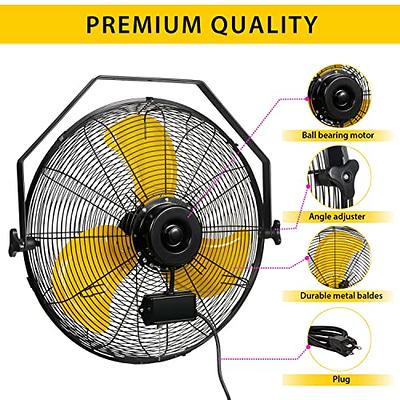 Newair 18” Outdoor High Velocity Wall Mounted Fan with 3 Fan