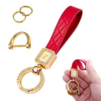 Lioogioo Key Chains for Car Keys, Car Keys Keychain for Men and Women,  Leather Car Key Fob Keychain with Carabiner, Anti-Lost D-Ring, 3 Keyrings  and 1 Screwdriver (Red) - Yahoo Shopping