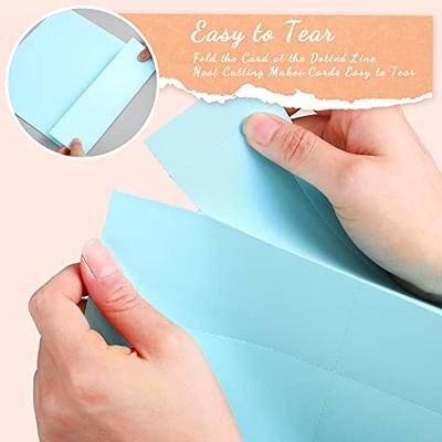  Lincia 200 Sheet Perforated Cardstock Paper 8-1/2 x 11  Printable Postcards Business Cards 6 Per Page Blank Cardstock 150 GSM  Printable Postcards Compatible with Laser Inkjet Printer (White) : Office  Products