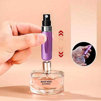 Atomizer Perfume Cologne sprayer replacement refillable Essential Oil Glass  SPRAY Empty - 2 oz. or 0.6 oz -set of 3 Bottles Gold Tops