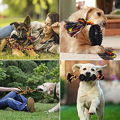 Dog Toys for Aggressive Chewers Large Breed Interactive Dog Toy Large  Indestructible Dog Toys with Convex Design Natural Rubber Tug-of-war Toy  for Medium and Large Dogs Tooth Cleaning 