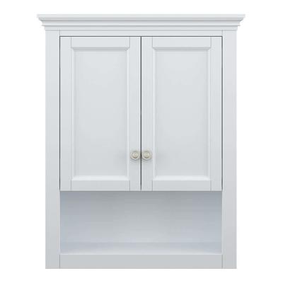 Basicwise 23.5 in. W x 8 in. D x 28.25 in. H Bathroom Storage Wall