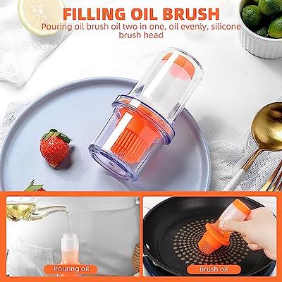 Oil Dispenser With Brush Glass Olive Oil Dispenser For - Temu