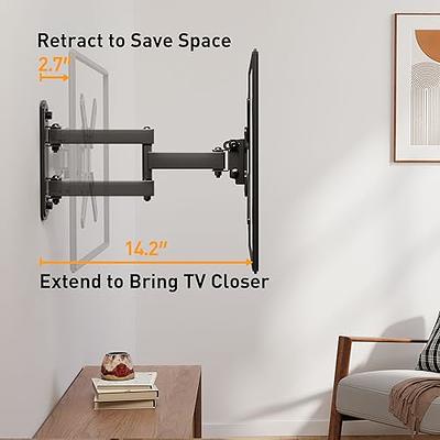 PERLESMITH TV Wall Mount for 13-42 Inch Flat or Curved TVs & Monitors, Full  Motion