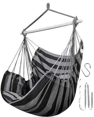 Lulladle Hammock Chair Hanging Rope Swing Hammock Chair Bedrooms