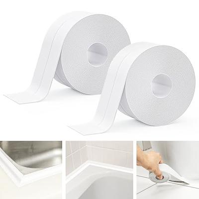 Uxcell Waterproof Seal Caulk Strip Tape Self Adhesive 1.5W x 10.5'L Beige  