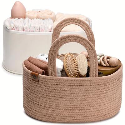 YiLiiod Baby Diaper Caddy Organizer Large Cotton Rope Nursery