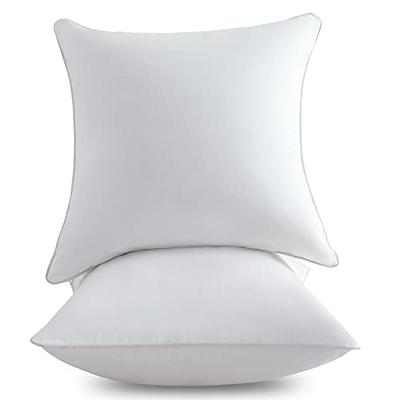 FAVRIQ 18 x 18 Throw Pillow Inserts with 100% Cotton Cover Square