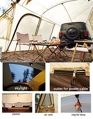 EighteenTek SUV Car Camping Tent - Pop Up Versatile Shelter Tent, Includes  Sunshade sail, Storage Bag and Camping Accessories - 7'x7'x7.2'H - Not  Waterproof - Yahoo Shopping