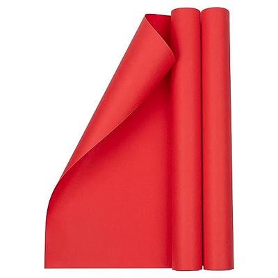 JAM Paper Gift Wrap - Matte Wrapping Paper - 52.6 Sq Ft Total (17 in x 18 Ft)  - Matte Red - 2 Rolls/Pack - Yahoo Shopping