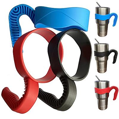 ALIENSX Tumbler Handle for YETI 20oz Rambler Cup, Anti Slip Travel  Mug Grip Cup Holder for Stainless Steel Tumblers, Yeti, Ozark Trail, Rtic,  Sic and More Tumbler Mugs (Black): Tumblers