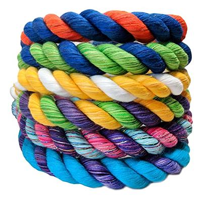 Ravenox Colorful Twisted Cotton Rope, (White)(3/8 Inch x 50 Feet)