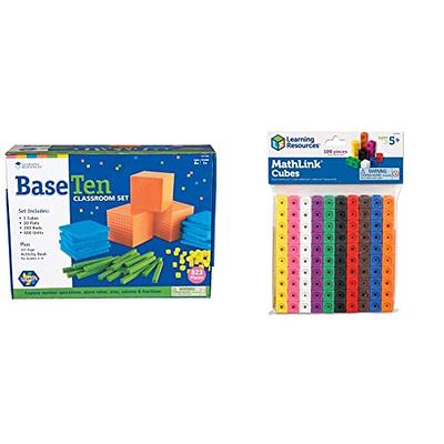 Learning Resources Snap Cubes, Classroom Snap Cube Set, Math Manipulative,  Early Math Skills, Set of 1000, Ages 5+