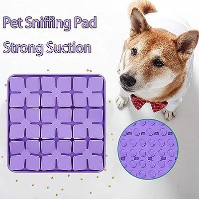 Femont Snuffle Mat for Large Dogs,Silicone Slow Feeder Lick Mat for Slow  Down Eating,Encourages Natural Foraging Skill,Relieving Stress,Interactive