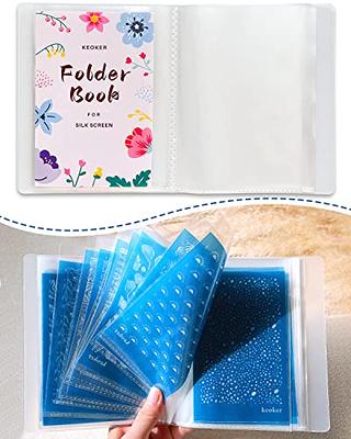 KEOKER Folder Book with Plastic Sleeves, 40 Pockets Presentation