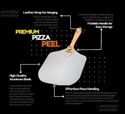 12 14 Inch Big Pizza Peel Shovel Spatula Black Pizza Turning Hard