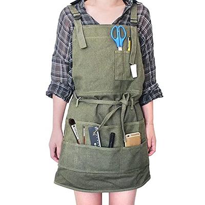 BLYANX Artist Canvas Apron with Pockets for Women, Painting Apron,  Adjustable Shoulder Strap/Waist Ties Art Painter Apron, Mothers Day Gifts  for Women Mom Gardening Apron for Garden Work - Yahoo Shopping