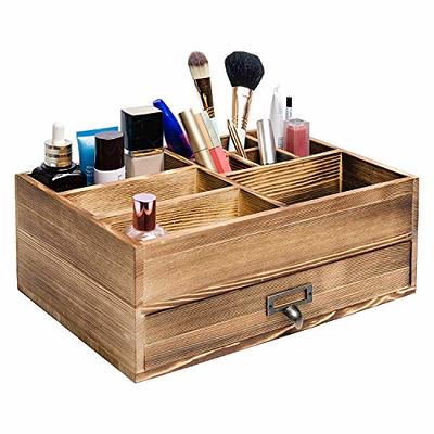 Wooden Makeup Organizer Desktop Storage For Vanity Multifunctional Makeup  Box Tabletop Makeup Storage with Drawer Makeup Holder Display Cases for  Cosmetic, Jewelry