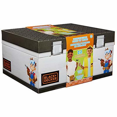  BLACK+DECKER Kids Tool Set Pretend Play Trunk with Tool Box,  Construction Vest & Hard Hat – 22 Piece Set [ Exclusive] : Toys &  Games