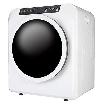 Compact Electric Tumble Laundry Dryer with Stainless Steel Tub-White